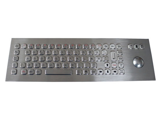 IP67 chaves montadas painel 400DPI do teclado 74 com Trackball mecânico