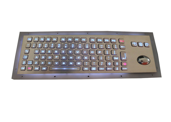 Curso longo USB retroiluminado 800DPI do teclado industrial do metal IP67