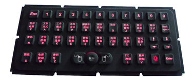 Ponteiro iluminado retroiluminado vermelho de Hula do teclado da borracha de silicone das chaves do FN