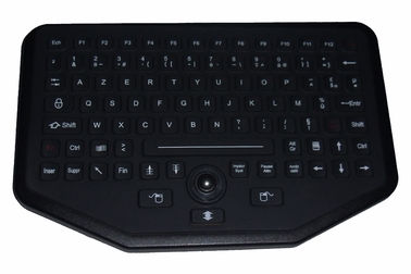 a chave 92 selou o teclado industrial áspero da borracha de silicone com o trackball para o uso do veículo
