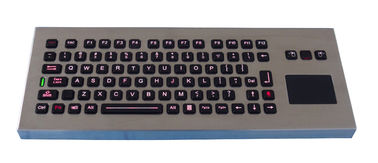 As chaves IP65 85 ruggedized o teclado do luminoso do metal do desktop com o touchpad resistente selado
