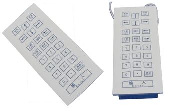 O teclado numérico da membrana médica áspera com a montagem de painel superior e USB conectam