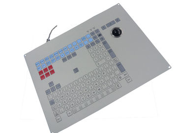 Prova industrial Ruggedized da água do teclado de membrana do Trackball e prova do risco