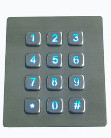 PS/2 ou USB conduziram o teclado numérico do metal retroiluminado com relação protuberante das chaves RS232