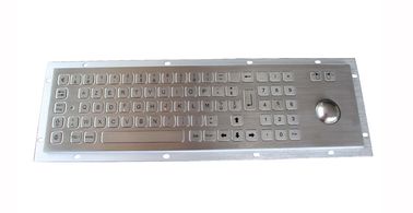 O painel IP65 dinâmico montou o teclado de aço inoxidável com o rato integrado do trackball