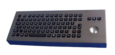 Teclado industrial do Desktop IP65 impermeável com o teclado do Trackball/rollerball