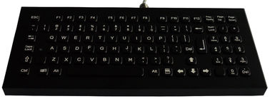 Teclado preto preto do metal do Desktop com teclado numérico e chaves do Fn, teclado metálico