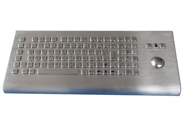 Teclado industrial montável do metal da parede do teclado IP65 com trackball e os teclados numéricos