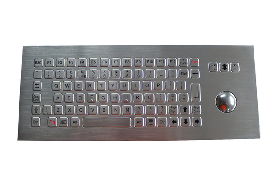 Quiosque lavável industrial 100mA do teclado IP67 do Trackball com chaves separadas do FN