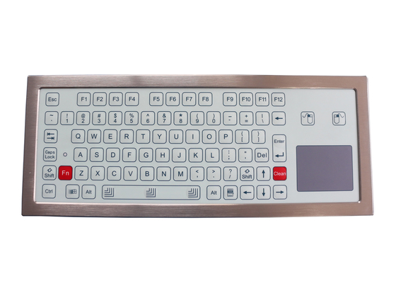 A membrana da placa de aço Ruggedized as chaves IP68 do teclado 81 com Touchpad