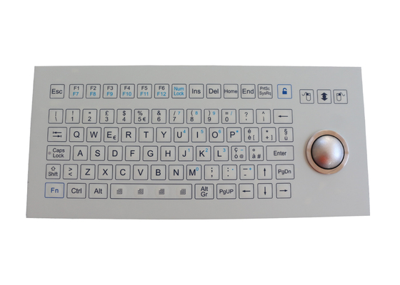 Chaves industriais do teclado 84 da membrana médica com o Trackball ótico de 38mm