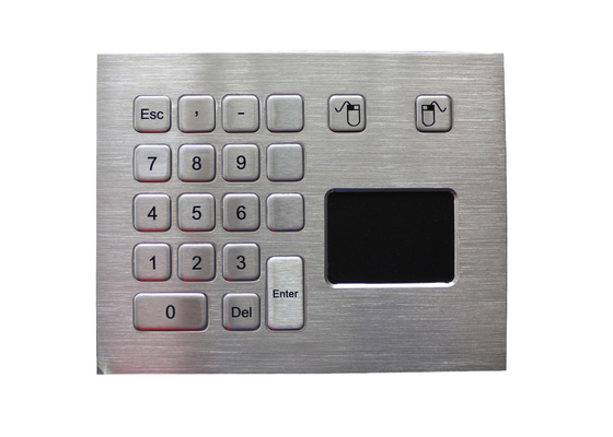 Touchpad industrial de aço inoxidável personalizado do metal da disposição com dimensão de 65 * de 49mm