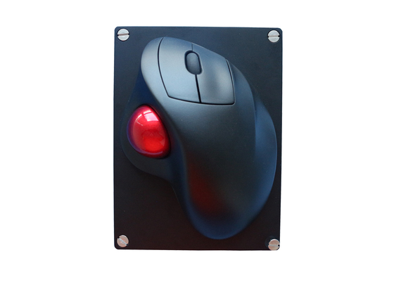 Military IP65 Rated Ergonomic Wireless Trackball Mouse CNC Aluminum Rugged Back Plate