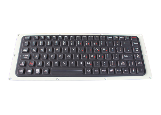 90 teclado antimicrobial impermeável industrial do teclado IP65 da borracha de silicone das chaves