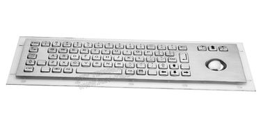 Teclado impermeável Ruggedized da montagem do painel com Trackball, 38mm ópticos
