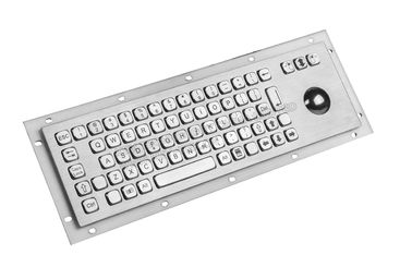 Teclado impermeável Ruggedized da montagem do painel com Trackball, 38mm ópticos