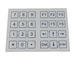 24 teclados industriais da membrana da prova da poeira das chaves com matriz de ponto