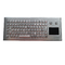 o formato de aço inoxidável IP68 do estojo compacto do teclado de 83 chaves selou o desktop com touchpad