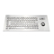 O teclado Ruggedized industrial construído na prova do vândalo do Trackball escovou de aço inoxidável