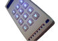 o teclado numérico Backlit customizável do metal 4 x 3 com de alumínio morre caixa da carcaça