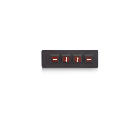 Do teclado numérico militar da matriz do silicone de 4 chaves teclado de computador retroiluminado