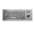 teclado de metal industrial robusto biblioteca caixa eletrônico quiosque teclado de aço inoxidável com trackball