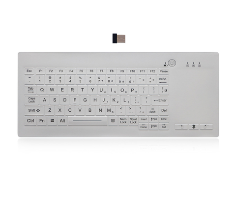 Teclado médico Desktop lavável do teclado retroiluminado industrial 2.4G Wirelrss do silicone