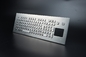 teclado industrial de aço inoxidável com touchpad para quiosque
