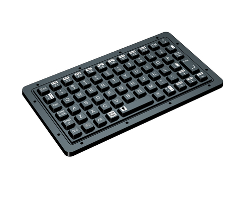 teclado de borracha de silicone militar robusto embutida 69 teclas teclado USB retroiluminado