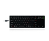 104 teclas Layout Backlit USB teclado EMC teclado com ABS Keycap