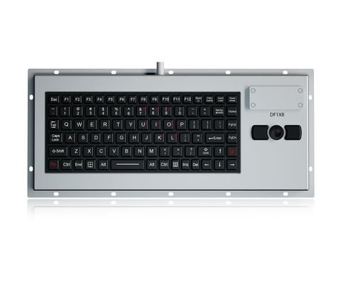 89 teclas teclado militar IP67 teclado de borracha de silicone incorporado