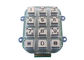 O sistema de controlo numérico IP65 12 do teclado numérico 4x3 Acess do metal fecha a relação da matriz de ponto