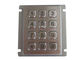 Montagem resistente do painel do teclado numérico do vândalo industrial numérica Backlit 12 chaves IP67 impermeáveis
