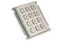 O teclado numérico IP67 da montagem do painel da matriz do ATM do banco avaliou o metal de 12 chaves de aço inoxidável
