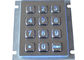 Iluminado 12 chaves Metal o curso longo Backlit azul personalizado teclado numérico de 4x3 2.0mm