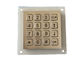 O vândalo compacto do formato impermeabiliza o teclado numérico do metal de 16 chaves com Dot Matrix
