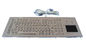 IP65 waterproof o teclado de aço inoxidável da montagem industrial KVM do painel com trackball