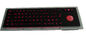 teclado industrial de USB do preto da montagem do painel traseiro de 69 chaves com o trackball do luminoso do chamelone