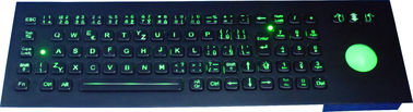 A cor preta iluminou o teclado retroiluminado de USB com CE mecânico do trackball, FCC, ROHS