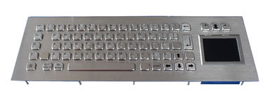 Teclado impermeável do quiosque inoxidável do braile IP65 com touchpad, 68 chaves