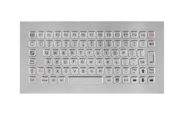 Teclado áspero da montagem do painel da prova do vândalo, teclado de aço inoxidável para o quiosque do serviço do auto
