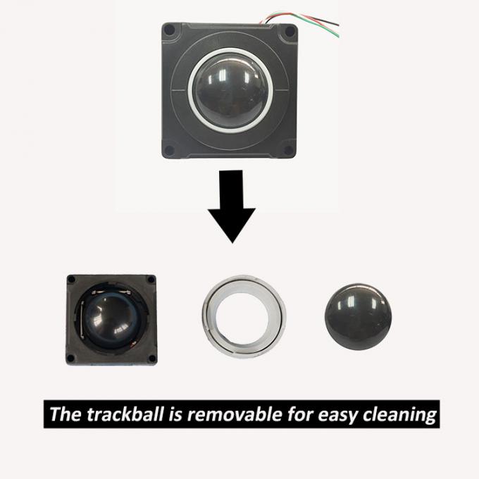 rato industrial do trackball de 38mm com a placa superior removível para o ultrassom médico